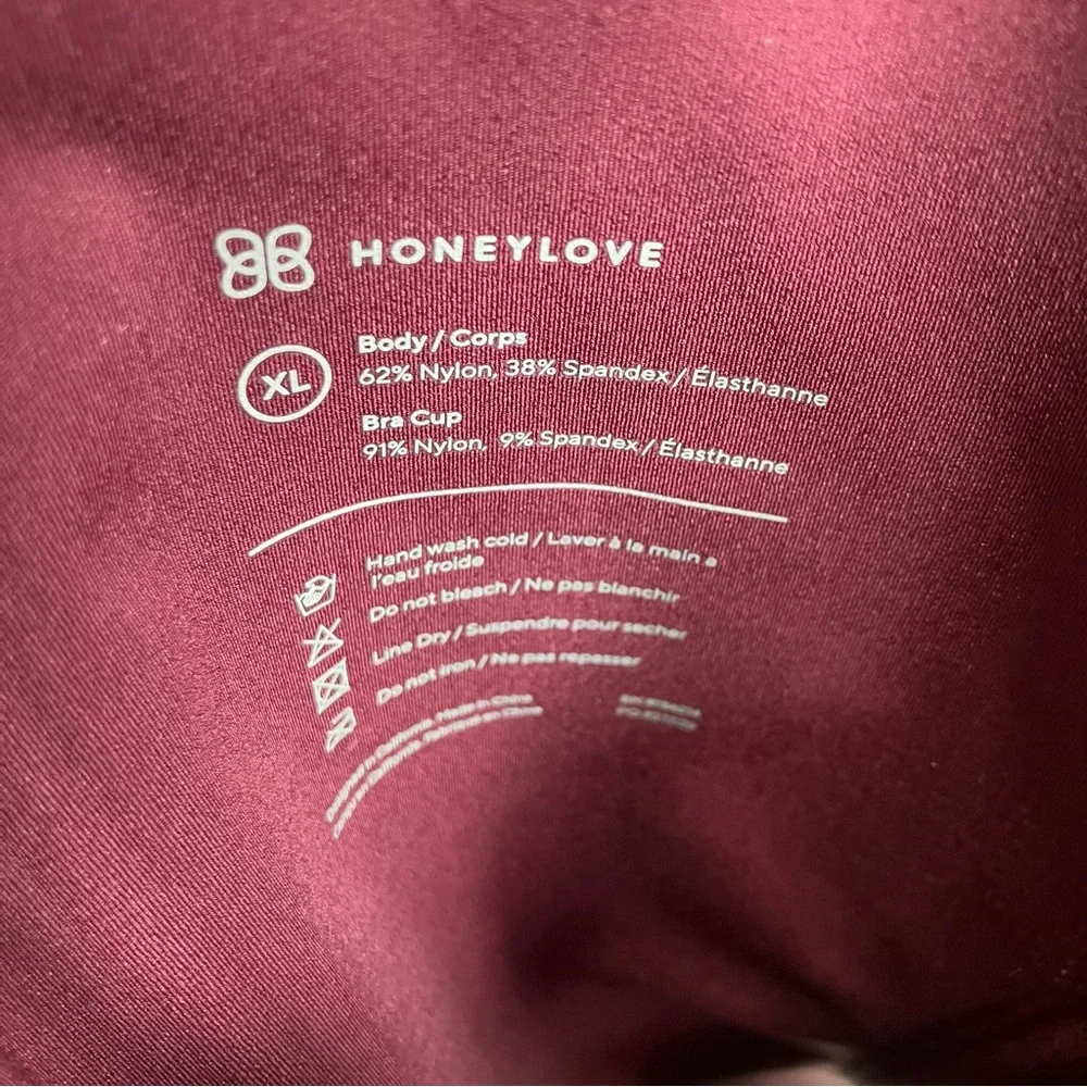 Honeylove boldness tank top maroon black womens size XL‎ shapewear new with tags